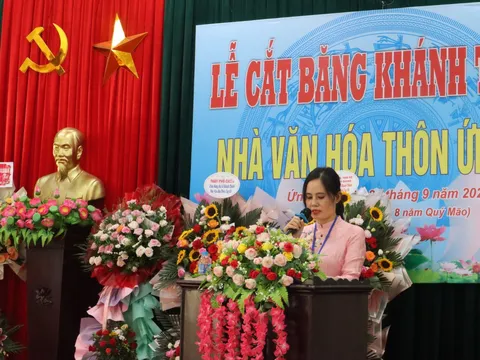 Khánh thành Nhà Văn hóa thôn Ứng Cử trị giá hơn 3,8 tỷ đồng 