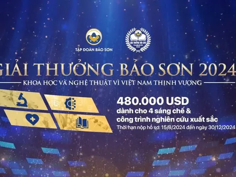 'Giải thưởng Bảo Sơn 2024' khuyến khích, thúc đẩy đổi mới, sáng tạo trong khoa học