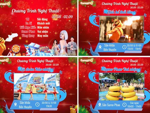 'Công viên nước Hồ Tây dịp 2/9': Nhiều hoạt động đặc sắc