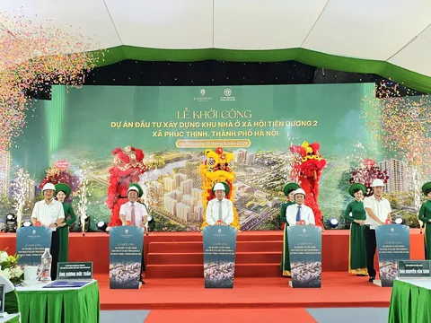Khởi công dự án nhà ở xã hội Tiên Dương 2, cung cấp hơn 8.000 căn hộ