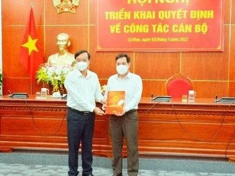 Cà Mau điều động, bổ nhiệm lãnh đạo chủ chốt