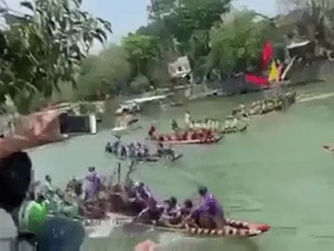 Huế: Bị thu hồi giải do dùng mái chèo đánh đội bạn rơi xuống sông