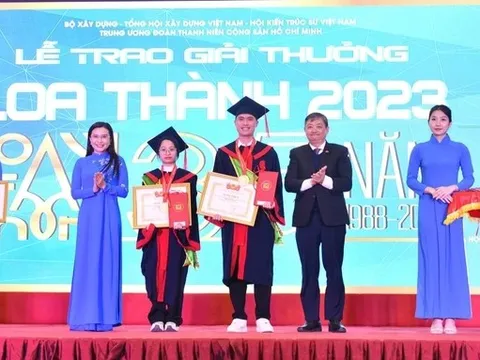Trao Giải thưởng Loa Thành năm 2023 cho 58 đồ án tốt nghiệp xuất sắc