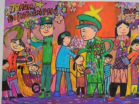 Hơn 420.000 tác phẩm dự thi vẽ tranh kỷ niệm 70 năm chiến thắng Điện Biên Phủ