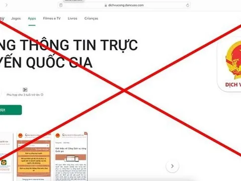 Giả mạo website của Bộ TT&TT để lừa đảo, đánh cắp thông tin