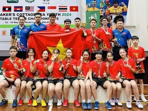 Đội tuyển Bóng bàn trẻ Việt Nam giành suất dự giải châu Á