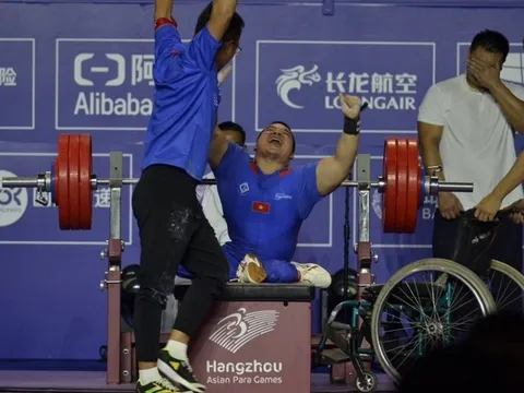 Đoàn cử tạ Việt Nam có huy chương thứ hai tại Asian Para Games 2023
