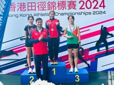 Việt Nam giành 3 huy chương Vàng tại Giải Vô địch điền kinh Hong Kong (Trung Quốc) mở rộng