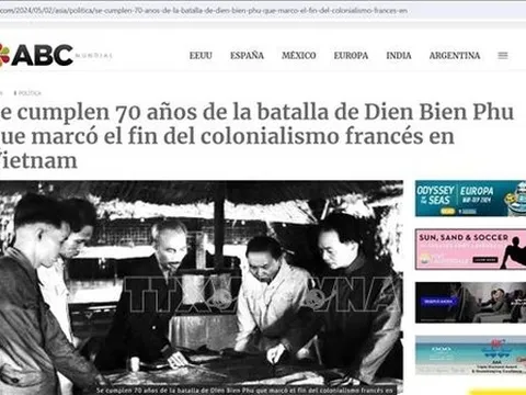 Truyền thông quốc tế ca ngợi lễ kỷ niệm 70 năm Chiến thắng Điện Biên Phủ