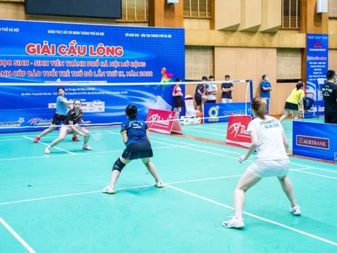 Giải Cầu lông học sinh - sinh viên TP Hà Nội mở rộng: Thúc đẩy phong trào rèn luyện thể thao cho giới trẻ