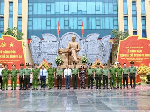 Khánh thành tượng đài Chủ tịch Hồ Chí Minh và Trung tâm Thông tin chỉ huy Công an thành phố Hà Nội