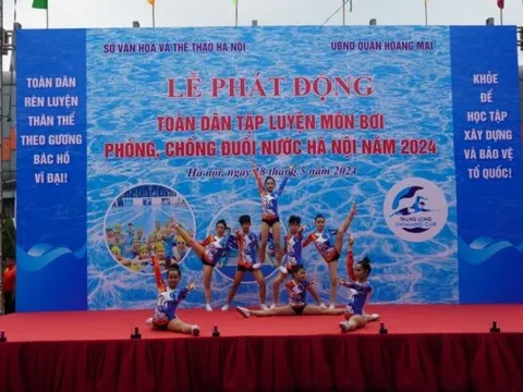 Phát động toàn dân tập luyện môn bơi, phòng, chống đuối nước thành phố Hà Nội năm 2024