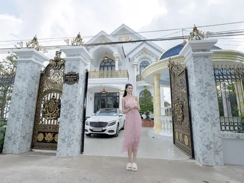 Hoa hậu Việt tặng ba mẹ biệt thự sang trọng, hoành tráng cả 1.000m2