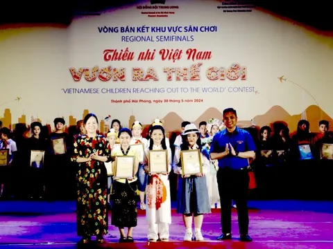 12 đội thi tham gia sân chơi “Thiếu nhi Việt Nam - Vươn ra thế giới” khu vực Đông Bắc Bộ và Đồng bằng sông Hồng