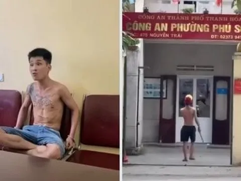 Khống chế đối tượng cầm gậy xông vào trụ sở công an phường gây rối
