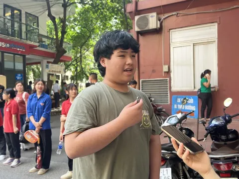 Đề thi vừa sức, thí sinh thoải mái sau khi kết thúc buổi thi