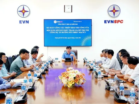 EVNSPC: Triển khai các giải pháp hỗ trợ thi công Dự án đường dây 500 kV mạch 3