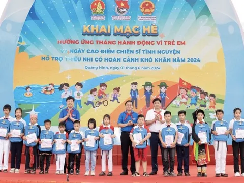 Chăm lo, giáo dục thiếu nhi, đặc biệt là những em có hoàn cảnh khó khăn