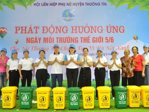 Phụ nữ Thường Tín chung tay vì Hà Nội xanh