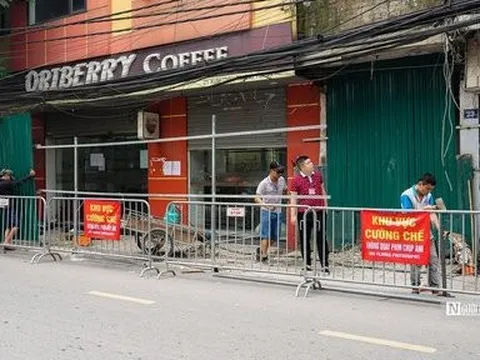 Hà Nội: Tiếp tục cưỡng chế giải phóng mặt bằng đường Xuân Diệu