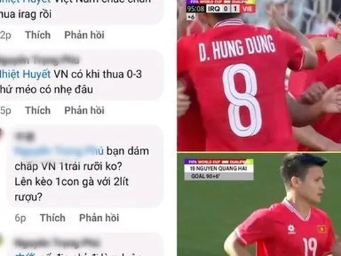 Trước trận Việt Nam - Iraq: Cá độ “chầu bia, bữa nhậu” có thể bị phạt