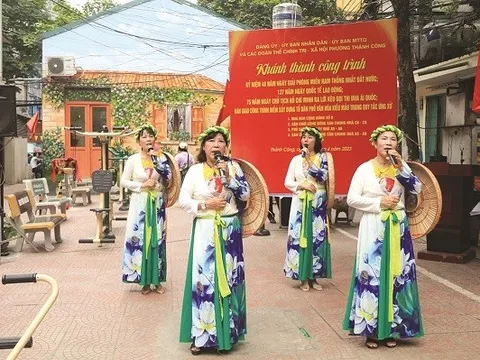 “Tổ dân phố văn hóa kiểu mẫu” góp phần xây dựng Thủ đô văn minh, hòa bình