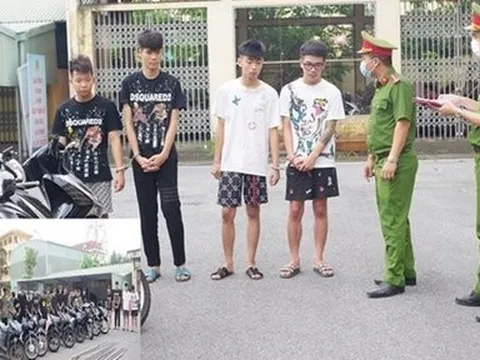 Hà Nam: Khởi tố 21 thanh, thiếu niên mang dao kiếm diễu phố, dọa người đi đường