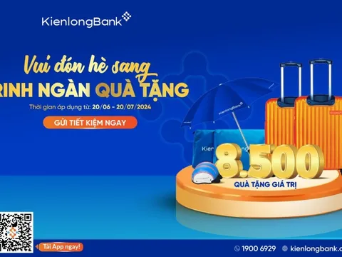 KienlongBank tặng hàng nghìn phần quà cho khách gửi tiết kiệm