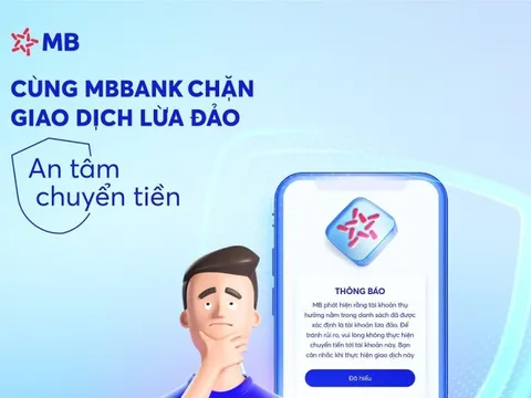 MB thêm tính năng nhận diện tài khoản lừa đảo khi chuyển tiền