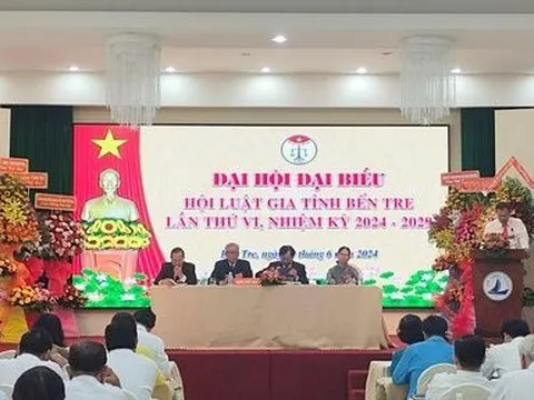 Đại hội đại biểu Hội Luật gia tỉnh Bến Tre lần thứ VI, nhiệm kỳ 2024 – 2029