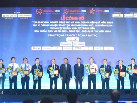 Công bố Top 50 DN sáng tạo và kinh doanh hiệu quả 2024