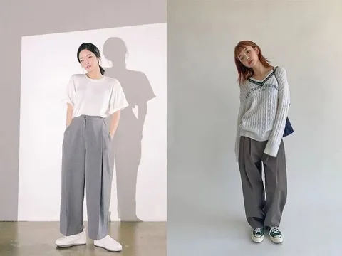 Phối đồ với trang phục màu xám đang hot trend