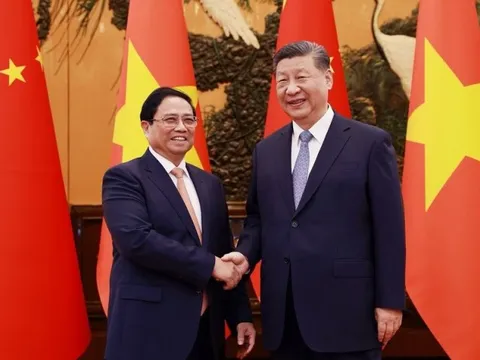 Thủ tướng Phạm Minh Chính hội kiến Tổng Bí thư, Chủ tịch nước Trung Quốc Tập Cận Bình
