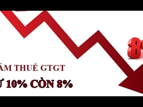 Giảm thuế giá trị gia tăng xuống 8% từ 1/7-31/12/2024
