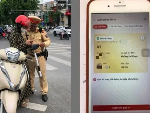 Cảnh sát giao thông tạm giữ giấy phép lái xe trên VNeID như thế nào?