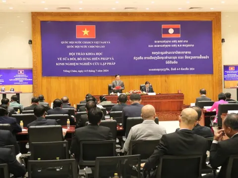 Quốc hội Việt Nam và Quốc hội Lào tổ chức Tọa đàm khoa học về sửa đổi, bổ sung Hiến pháp