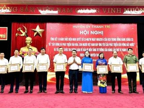 Huyện ủy Thanh Trì: Tổng kết 10 năm thực hiện Nghị quyết số 33 - NQ/TƯ