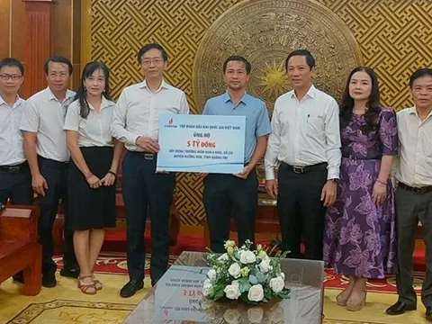 Petrovietnam hỗ trợ Quảng Trị 9,5 tỷ đồng thực hiện các công trình an sinh xã hội