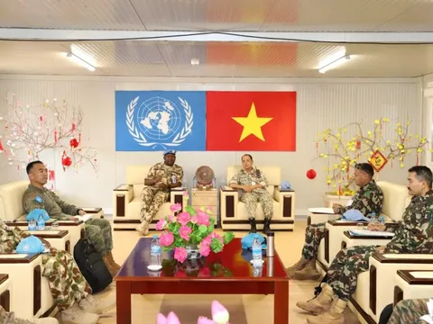 Phái bộ UNISFA đánh giá cao năng lực chuyên môn của Đội Công binh Việt Nam