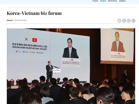 Báo chí Hàn Quốc đưa tin đậm nét về chuyến thăm của Thủ tướng Phạm Minh Chính