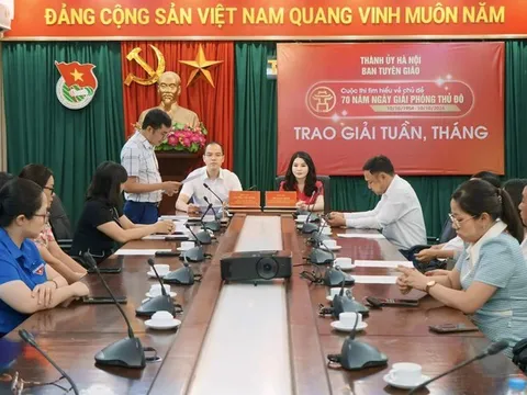 Trên 345 nghìn lượt tham gia giai đoạn 2 “Cuộc thi tìm hiểu về chủ đề 70 năm ngày Giải phóng Thủ đô“