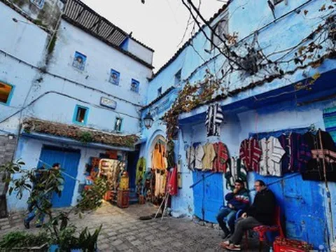 Độc đáo thành phố màu xanh thiên đường có 1 không 2