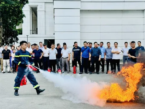 Tập huấn phương án phòng cháy, chữa cháy tại trụ sở Văn phòng Chính phủ