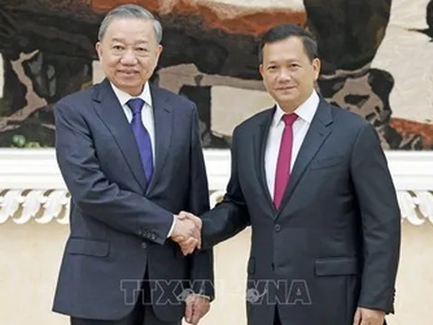 Chủ tịch nước Tô Lâm hội đàm với Thủ tướng Campuchia