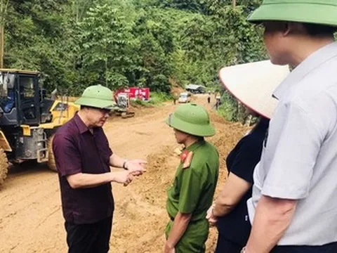 Tập trung khắc phục và thông tuyến Quốc lộ 34 sau vụ sạt lở