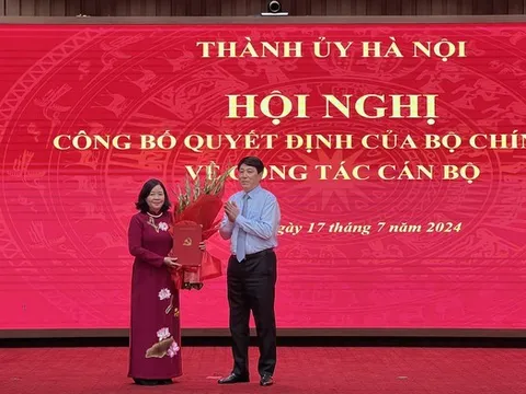 Bà Bùi Thị Minh Hoài làm Bí thư Thành ủy Hà Nội
