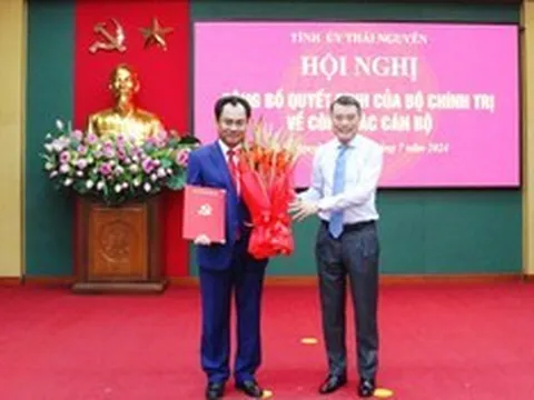 Bộ Chính trị chuẩn y ông Trịnh Việt Hùng giữ chức Bí thư Tỉnh ủy Thái Nguyên