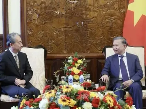 Chủ tịch nước Tô Lâm tiếp Đại sứ Trung Quốc nhân dịp kết thúc nhiệm kỳ công tác