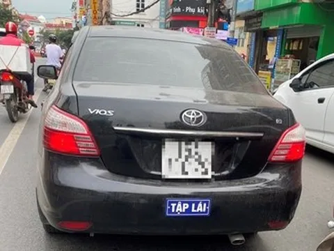 Xe tập lái vi phạm giao thông có bị xử phạt?