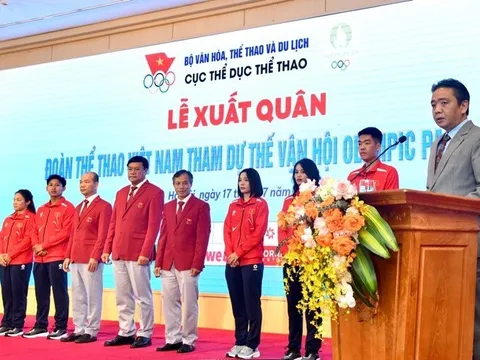 Đoàn TTVN xuất quân dự Olympic Paris 2024: Phấn đấu có huy chương